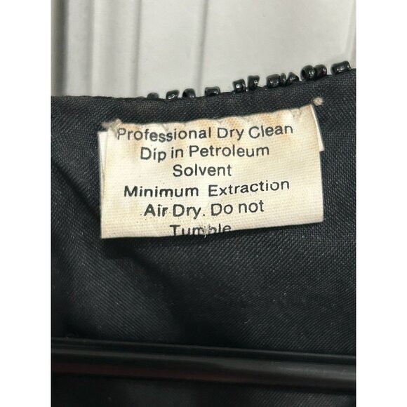 Vintage Stenay Black Sequin Beaded Top with Colorful Embellishments - Picture 6 of 10